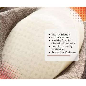 Premium Spring Roll Wrapper, Fresh Rice Paper, Spring Roll Wrappers (16cm)