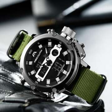 MEGALITH Waterproof Digital Tactical Watch for Men