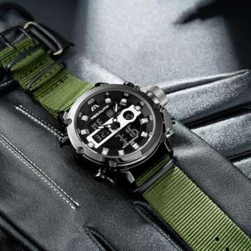 MEGALITH Waterproof Digital Tactical Watch for Men
