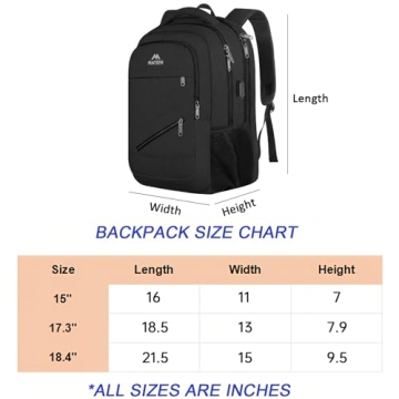 MATEIN TSA Friendly Laptop Backpack for Men Women