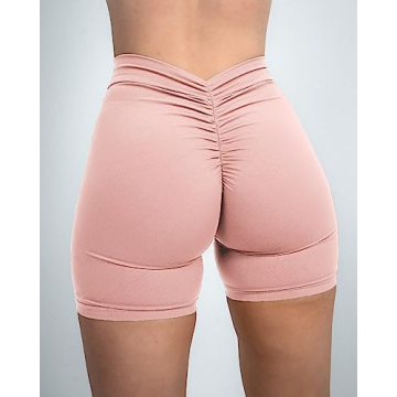 Danysu V Cut Booty Workout Shorts High Waisted for Women