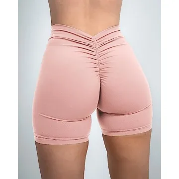Danysu V Cut Booty Workout Shorts High Waisted for Women