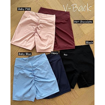 Danysu V Cut Booty Workout Shorts High Waisted for Women