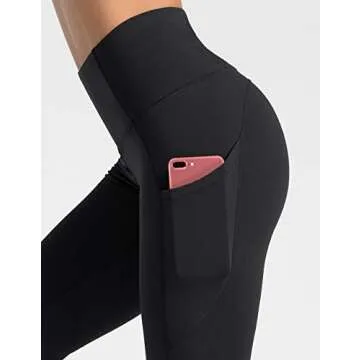 Dragon Fit High Waist Yoga Leggings with 3 Pockets - Tummy Control & 4 Way Stretch