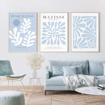 Henri Matisse 3-Piece Vintage Canvas Wall Art Set