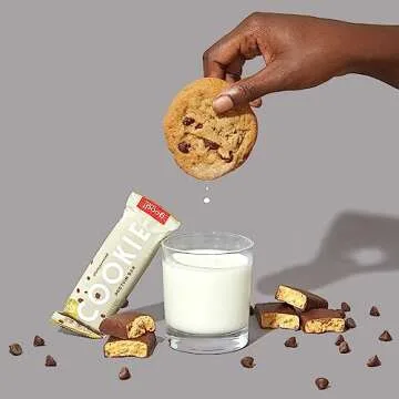 good! Snacks Vegan Cookie Dough Protein Bar | Gluten-Free, Plant Based, Low Sugar, Kosher, Soy Free, Non GMO | 15g Protein (12 Bars)