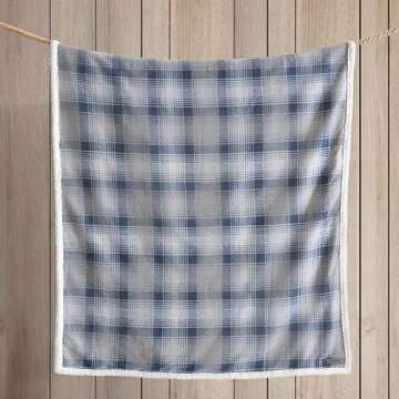 Eddie Bauer Blanket - Super Soft Sherpa & Fleece Throw