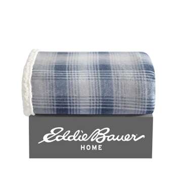 Eddie Bauer Blanket - Super Soft Sherpa & Fleece Throw