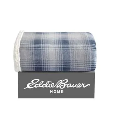 Eddie Bauer Blanket - Super Soft Sherpa & Fleece Throw