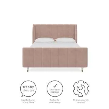 Little Seeds Valentina Kids' Velvet Bed for All Ages