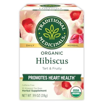 Traditional Medicinals Organic Hibiscus Tea for Heart Health