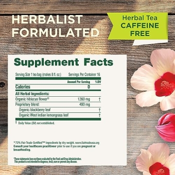 Traditional Medicinals Organic Hibiscus Tea for Heart Health