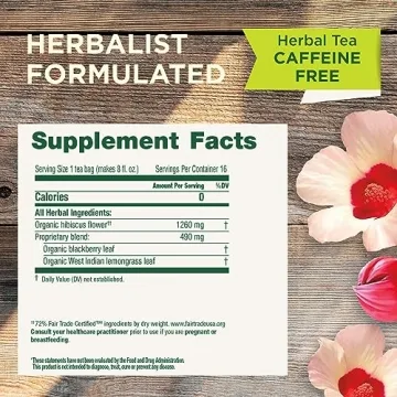 Traditional Medicinals Organic Hibiscus Tea for Heart Health