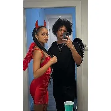 Vibrant Devil Horns Headband for Halloween Fun