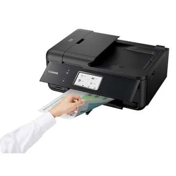 Canon TR8520 All-In-One Printer For Home Office |Wireless | Mobile Printing | Photo and Document Printing, AirPrint(R) and Google Cloud printing, Black