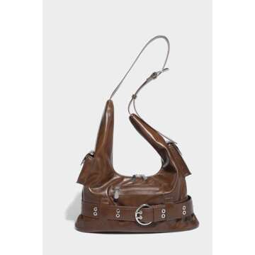 Women's Fashion Purse Cool Rock Punk hobo-Handbag Shoulder bag