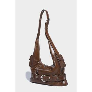 Women's Fashion Purse Cool Rock Punk hobo-Handbag Shoulder bag