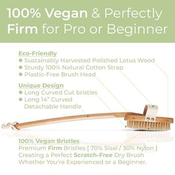 Premium Vegan Dry Brush with Botanically Based Bristles