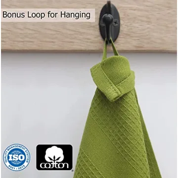 Cotton Craft Multicolor Kitchen Towels - 12 Pack, 100% Cotton