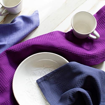 Cotton Craft Multicolor Kitchen Towels - 12 Pack, 100% Cotton