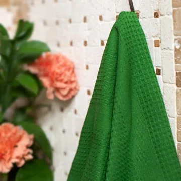 Cotton Craft Multicolor Kitchen Towels - 12 Pack, 100% Cotton