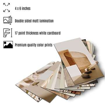 Beige Wall Collage Kit Aesthetic Pictures 50 Pcs 4x6 Inch VSCO Ins Bedroom Preppy Dorm Decor for Teen Girls Neutral Vintage Aesthetic Photos Posters Wall Collage Indie Wall Art Prints