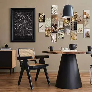 Beige Wall Collage Kit Aesthetic Pictures 50 Pcs 4x6 Inch VSCO Ins Bedroom Preppy Dorm Decor for Teen Girls Neutral Vintage Aesthetic Photos Posters Wall Collage Indie Wall Art Prints