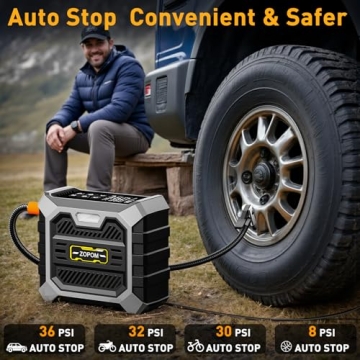 Tire Inflator Portable Air Compressor DC 12V Portable Air Compressor with Digital Pressure Gauge Air Pump for Car Tires Car Accessories Motor Bike