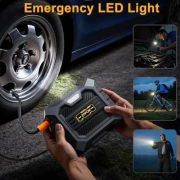 Tire Inflator Portable Air Compressor DC 12V Portable Air Compressor with Digital Pressure Gauge Air Pump for Car Tires Car Accessories Motor Bike