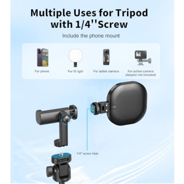 Gahenwo Vlogging Kit with 61" Tripod & LED Selfie Light