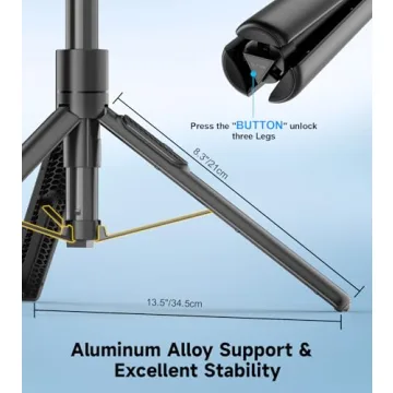 Gahenwo Vlogging Kit with 61" Tripod & LED Selfie Light