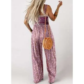 Dokotoo Women's Oversized Pink Jumpsuit