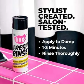 The Doux - FRESH RINSE Moisturizing Conditioner - Hydrating Hair Conditioner - Contains Shea Butter and Sea Silk - Sulfate-Free, Paraben-Free