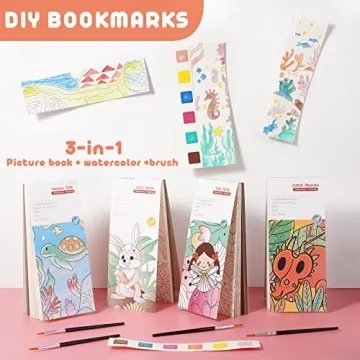 Cavnewt Pocket Watercolor Book for Kids - Travel Art Fun