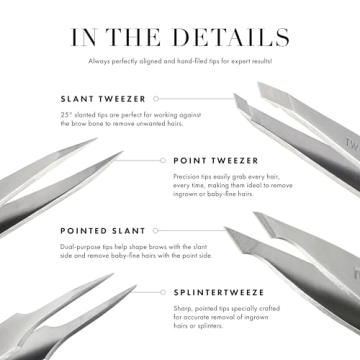 Tweezerman Slant Tweezer for Precision Grooming