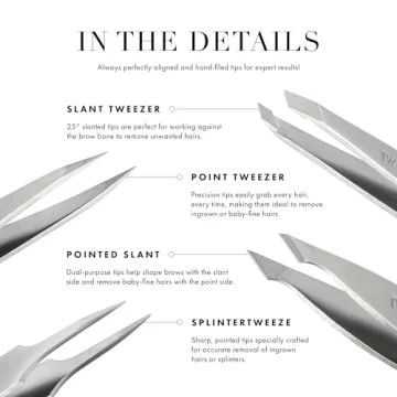 Tweezerman Slant Tweezer for Precision Grooming