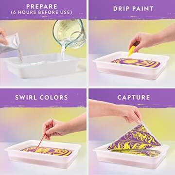 Marbling Paint Kit for Kids - Create Art with National Geographic