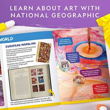 Marbling Paint Kit for Kids - Create Art with National Geographic