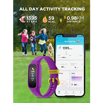 BIGGERFIVE Vigor 2 L Kids Fitness Tracker IP68 Waterproof