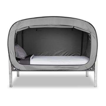 Privacy Pop Bed Tent (Twin) - Gray
