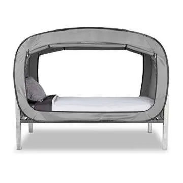 Privacy Pop Bed Tent (Twin) - Gray