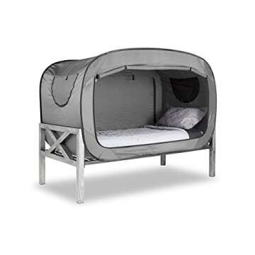 Privacy Pop Bed Tent (Twin) - Gray