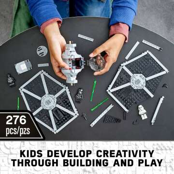 LEGO Star Wars Imperial TIE Fighter 75300 Building Toy with Stormtrooper and Pilot Minifigures from The Skywalker Saga For 8+ Years