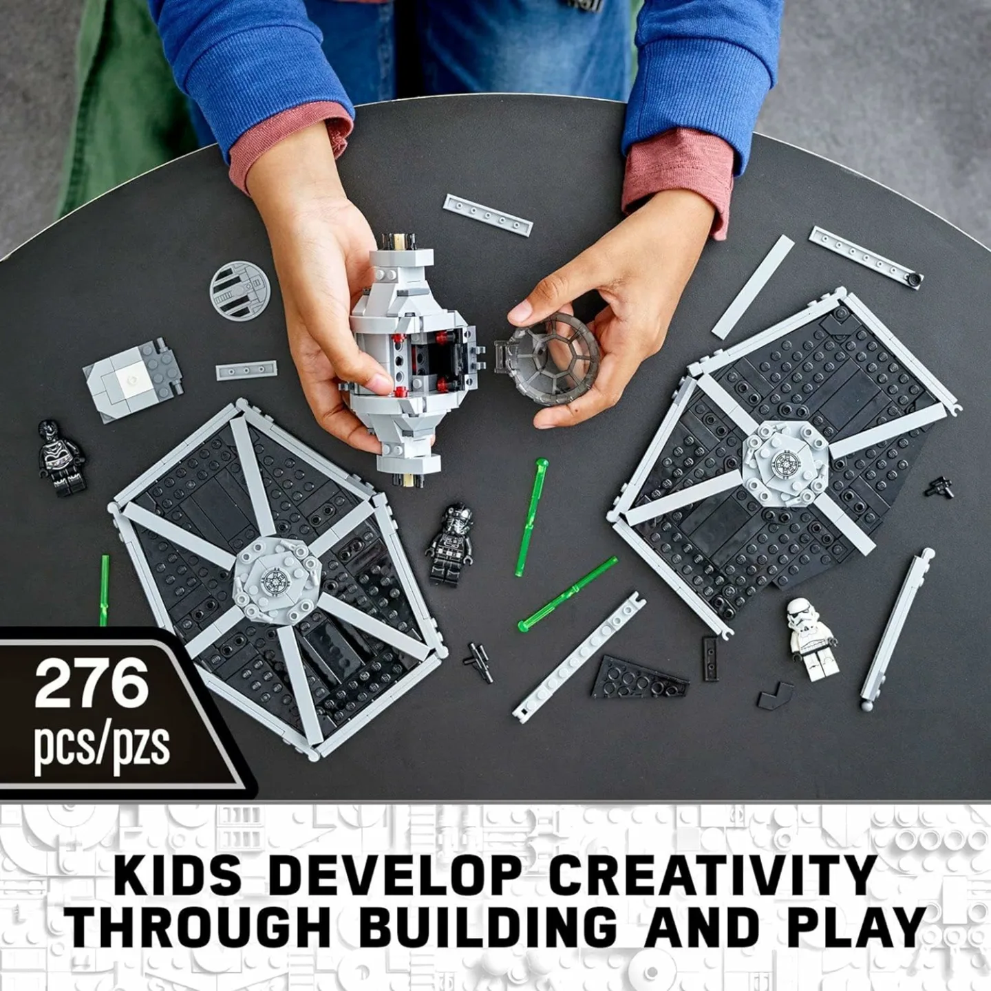 LEGO Star Wars Imperial TIE Fighter 75300 Building Toy with Stormtrooper and Pilot Minifigures from The Skywalker Saga For 8+ Years