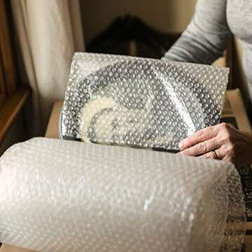 Duck Brand Bubble Wrap Roll, 3/16" Original Bubble Cushioning, 12" x 175', Perforated Every 12" (1053440), Clear