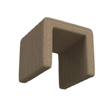 Elegant HomePop Modern Tufted Ottoman - Stylish Footstool