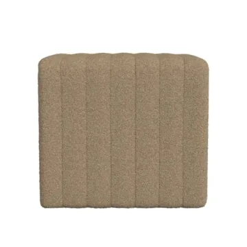 Elegant HomePop Modern Tufted Ottoman - Stylish Footstool