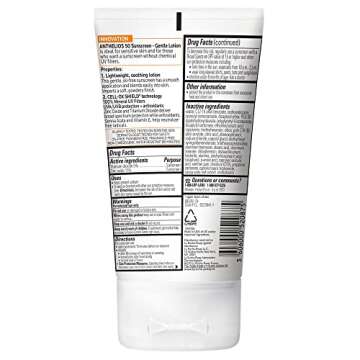 La Roche-Posay Anthelios Mineral Sunscreen SPF 50 Gentle Lotion, Broad Spectrum SPF + Antioxidants, ...