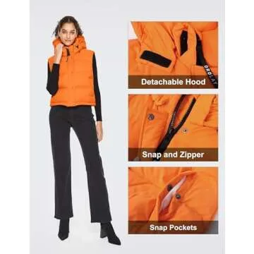 Orolay Women's Cropped Puffer Vest - Warm & Stylish Outerwear