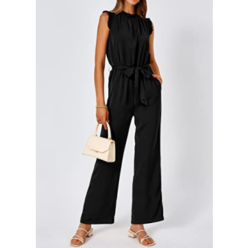 Stylish KIRUNDO Women's Jumpsuit with Pockets and Ruffles